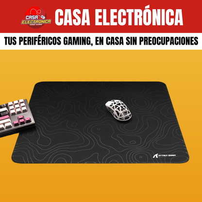 Mousepad Competitivo Attack Shark CM02 Híbrido Grande Impermeable Alta Densidad