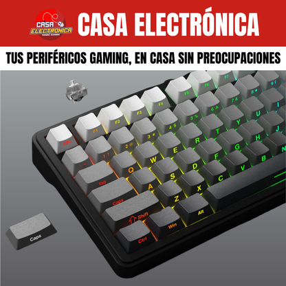 Teclado Inalámbrico Attack Shark X85 Sonido Cremoso 75% RGB