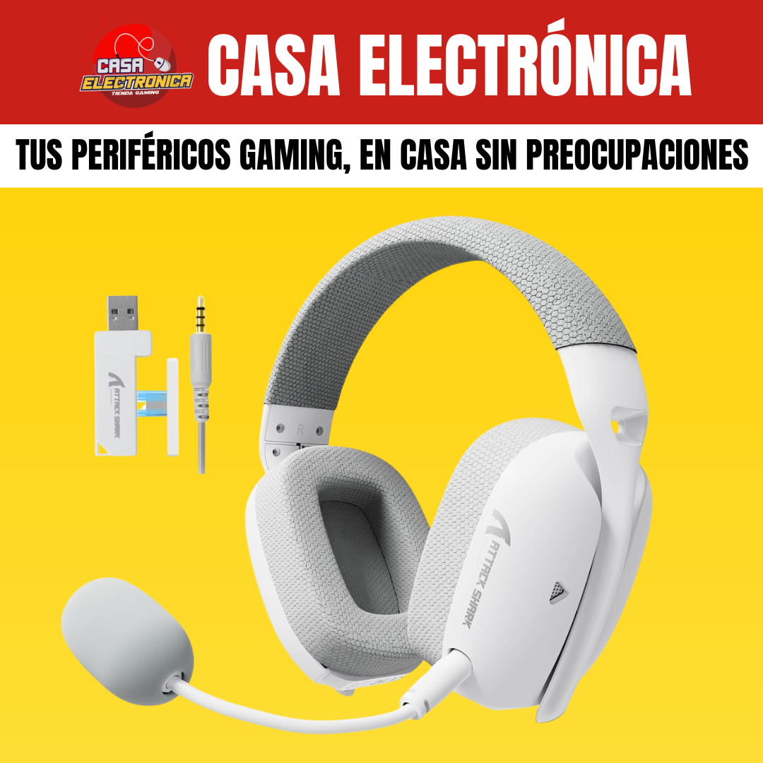 Audífonos Inalámbricos Attack Shark L80PRO Sonido Envolvente Ligero