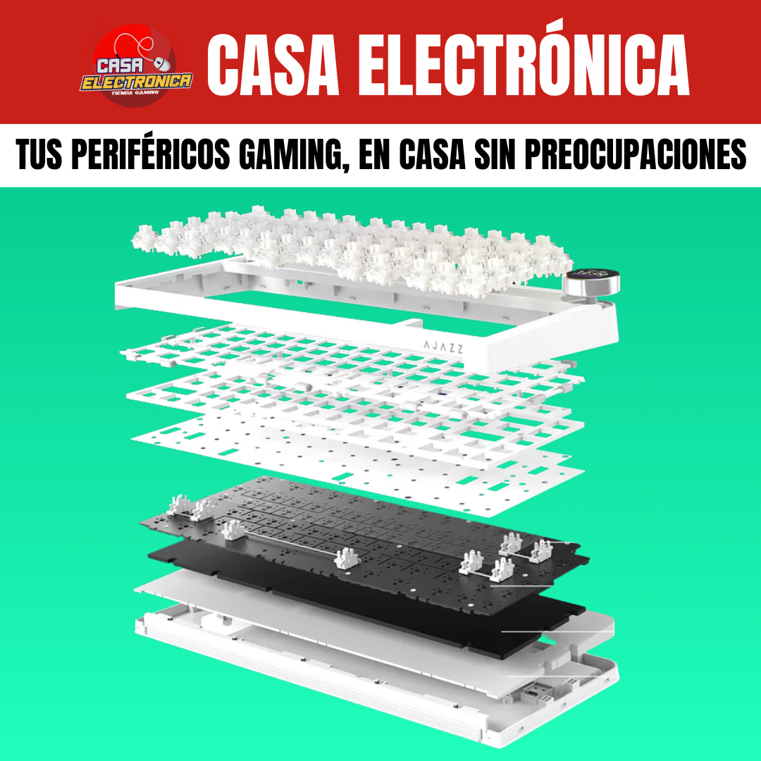 Teclado Inalámbrico Ajazz AK820 V2 Mecánico 8.000 mAH RGB
