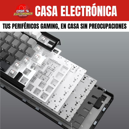 Teclado Inalámbrico Attack Shark X85 Sonido Cremoso 75% RGB