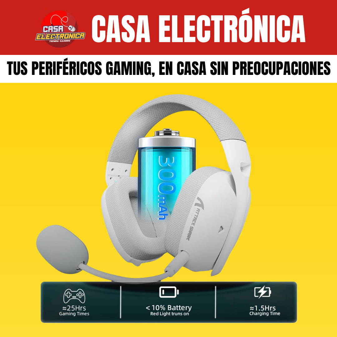Audífonos Inalámbricos Attack Shark L80PRO Sonido Envolvente Ligero