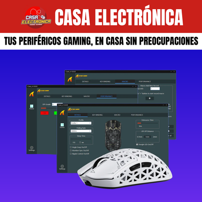 Mouse Inalámbrico Attack Shark R5 Ultra 8K Competitivo PAW3950 Max 39Gr  MCU Nordic 52840