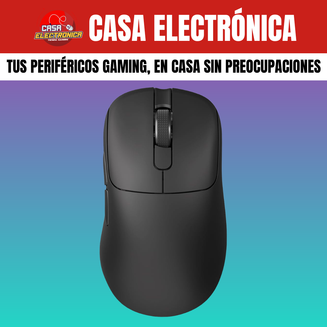 Mouse Inalámbrico Ajazz AJ179 PRO 8K HZ Polling Rate RGB Trimodo Base de Carga