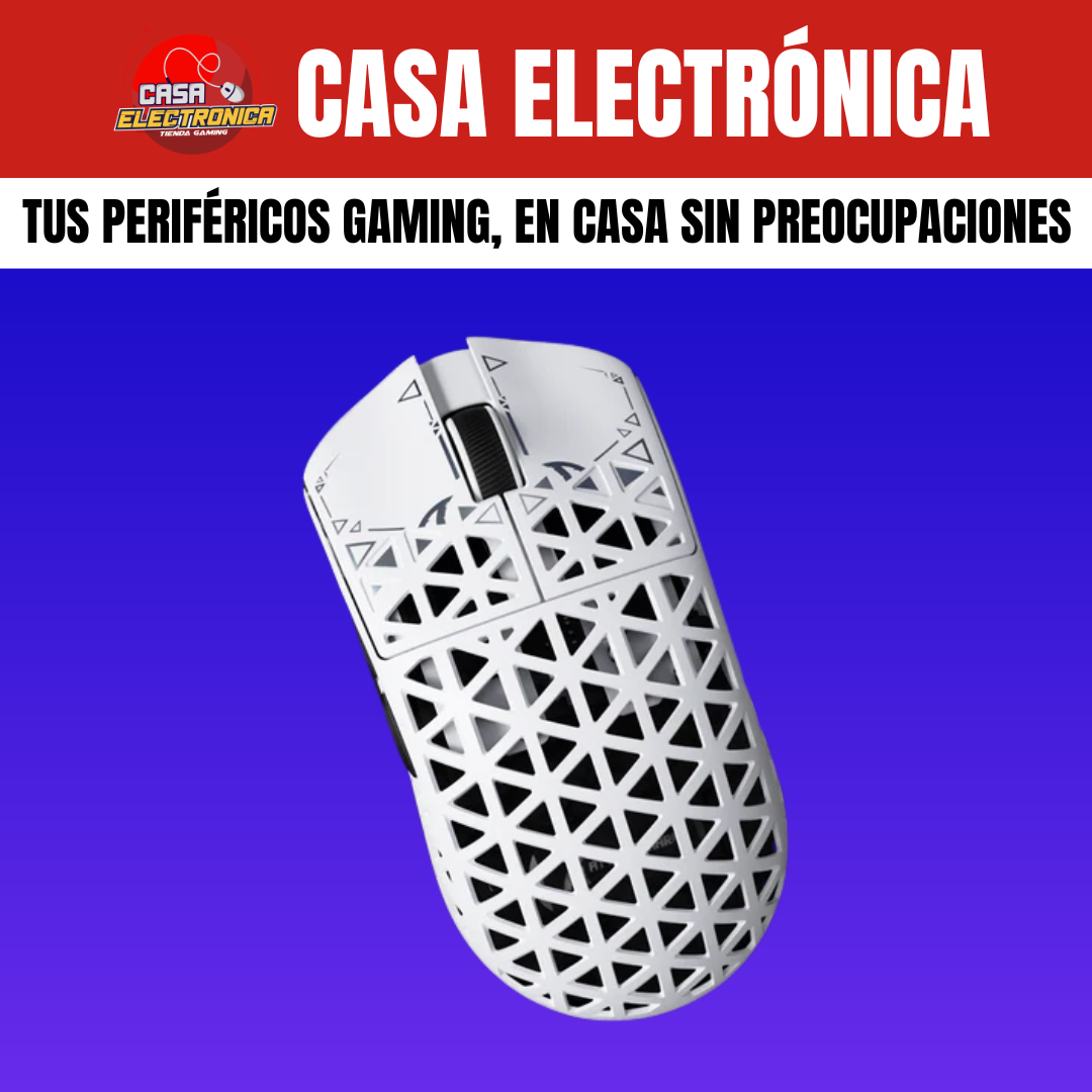 Mouse Inalámbrico Attack Shark R5 Ultra 8K Competitivo PAW3950 Max 39Gr  MCU Nordic 52840