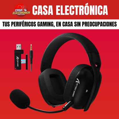 Audífonos Attack Shark L80 PRO Cable/BT/2.4G Sonido Envolvente Ultraligero