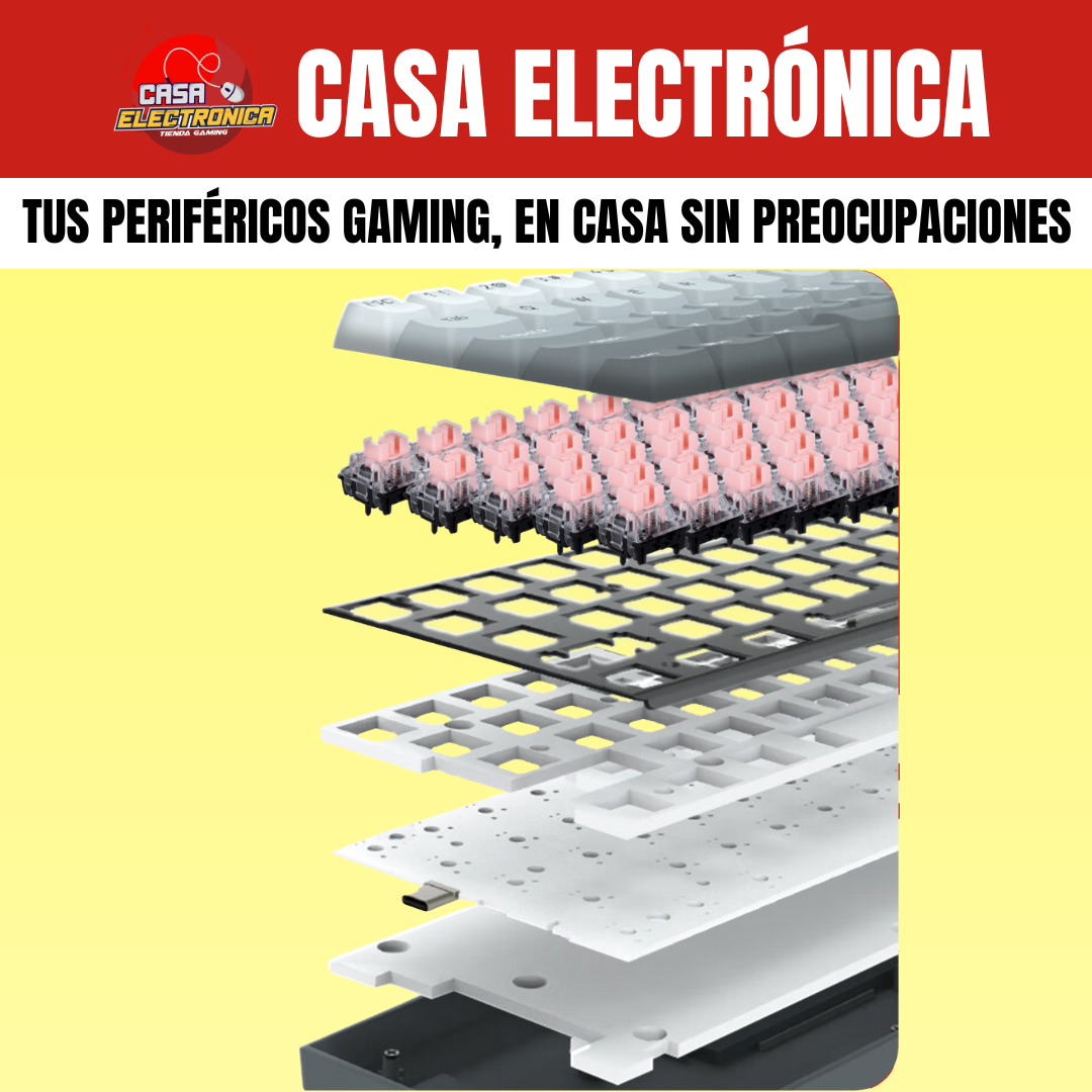 Teclado Magnético EYooso HZ68 Hall Effect Rappid Trigger 8K HZ 65%