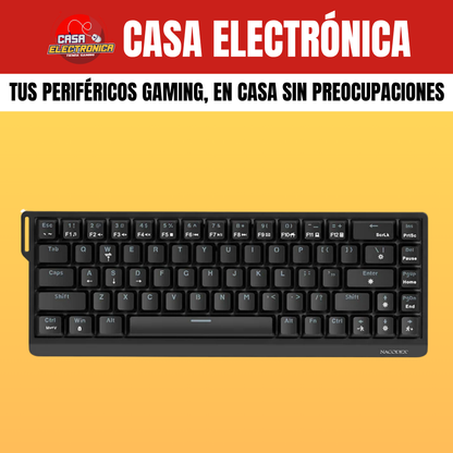 Teclado Mecánico Ajazz NK68 V2 65% Rainbow Reclinable Moderno Gaming
