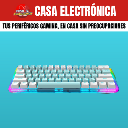 Teclado Mecánico EYooso Z11T 60% Laterales RGB