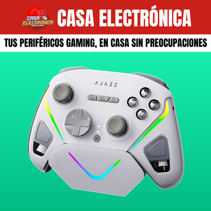 Mando Ajazz GP100 con Base de Carga Hall Effect RGB 800 mAH Trimodo