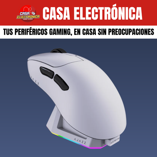 Mouse Inalámbrico Ajazz AJ179P MC Trimodo Base de Carga