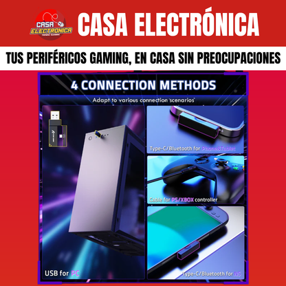 Audífonos Attack Shark L80 PRO Cable/BT/2.4G Sonido Envolvente Ultraligero