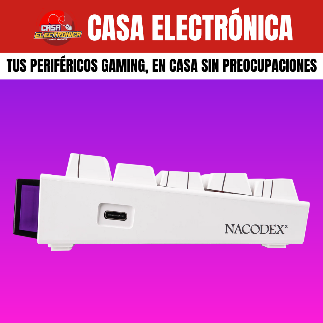 Teclado Mecánico Ajazz NK68 65% Rainbow Con Barra de Luz RGB