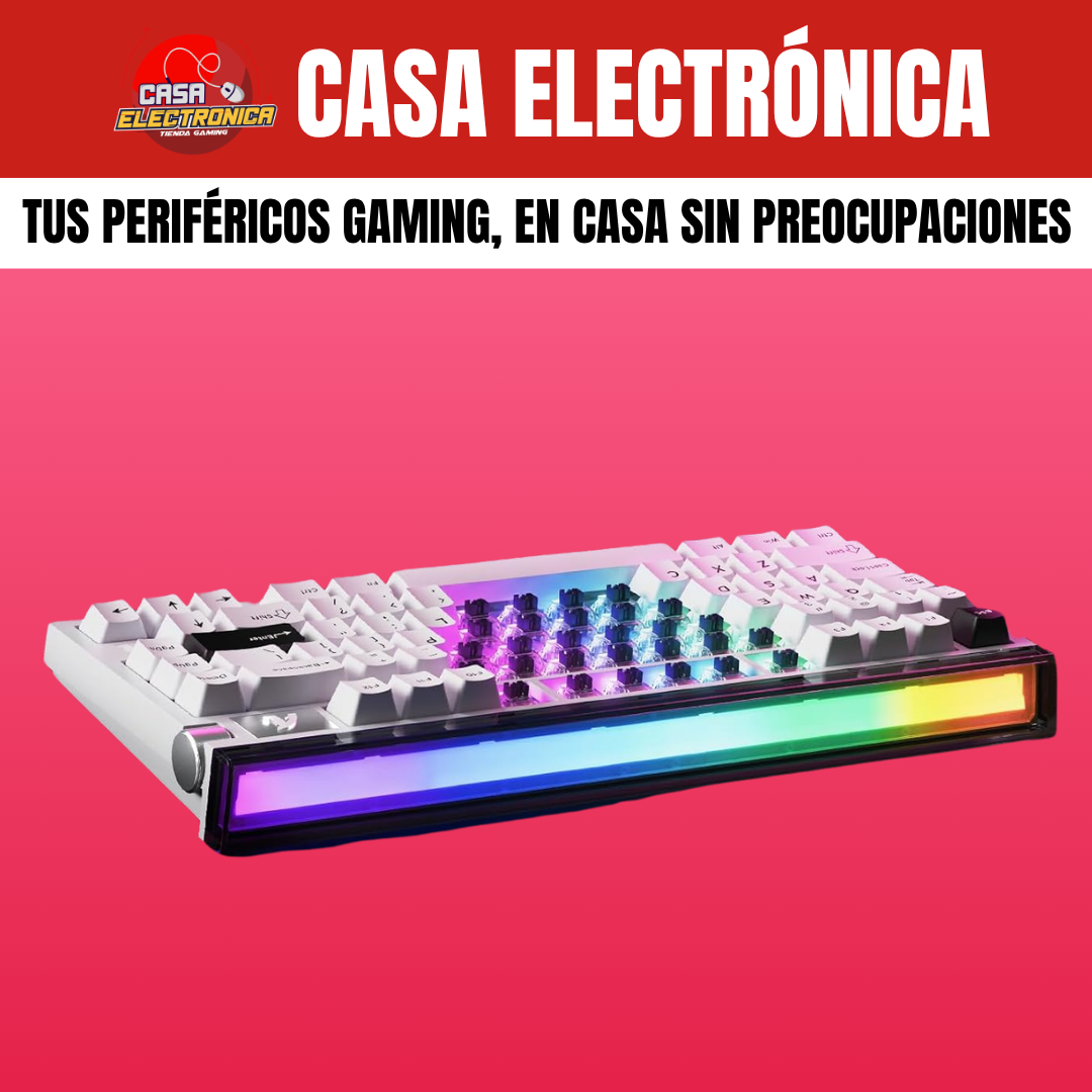 Teclado Magnético Attack Shark R85 He 75% 8K Polling Rate Competitivo RGB Precisión 0,05 mm