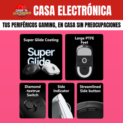 Mouse Competitivo Mchose A7 V2 Ultra 42K DPI PAW3950 TI Polling Rate 8K