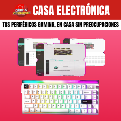 Teclado Magnético Attack Shark R85 He 75% 8K Polling Rate Competitivo RGB Precisión 0,05 mm