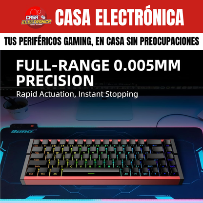 Teclado Magnético Irok MG68 ACE de Aluminio 8K Polling Rate RGB Competitivo