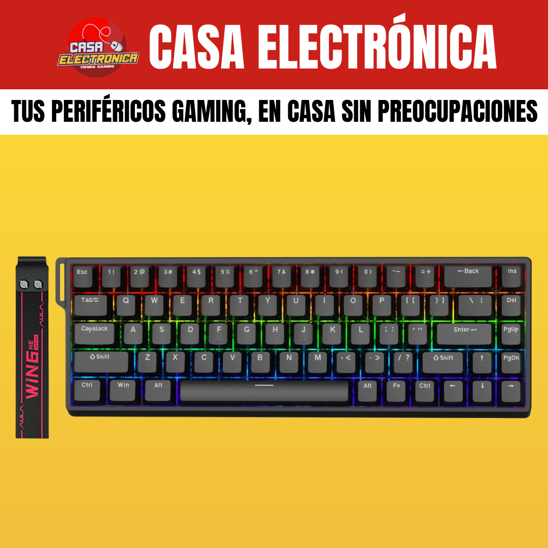 Teclado Magnético Aula Win68 HE 8K Polling Rate RGB 65%