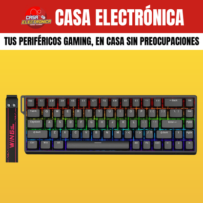 Teclado Magnético Aula Win68 HE 8K Polling Rate RGB 65%