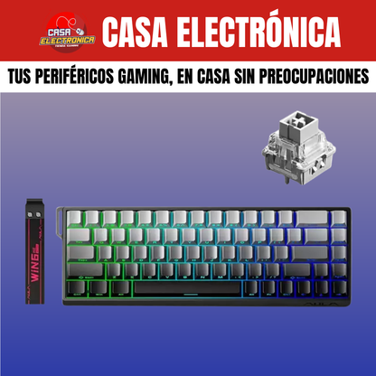 Teclado Magnético Aula Win68 HE RGB 8K Polling Rate Competitivo RGB