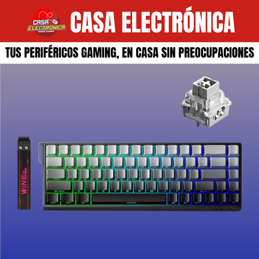 Teclado Magnético Aula Win68 HE RGB 8K Polling Rate Competitivo RGB