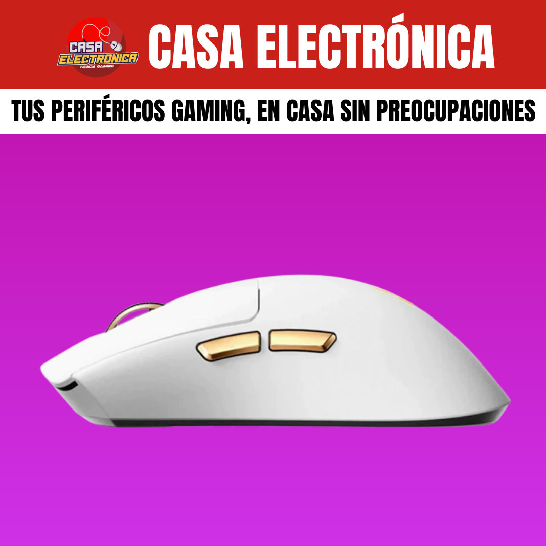 Mouse Inalámbrico Mchose K7 Ultra Competitivo PAW3950 8K Polling Rate Base de Carga