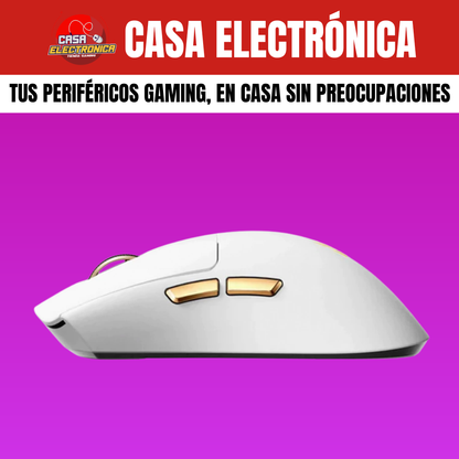 Mouse Inalámbrico Mchose K7 Ultra Competitivo PAW3950 8K Polling Rate Base de Carga