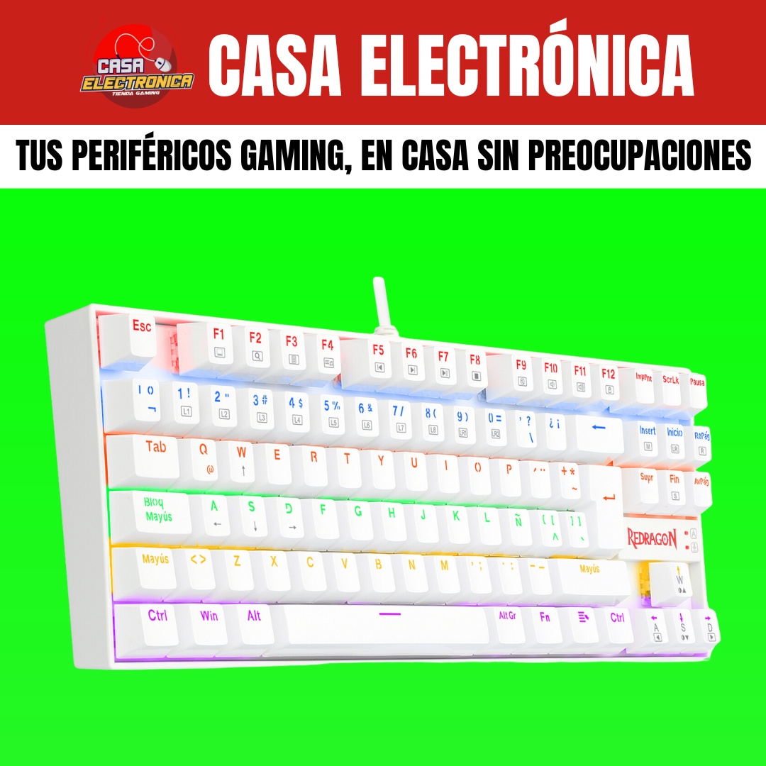 Teclado Mecánico Redragon Kumara K552 TKL RGB