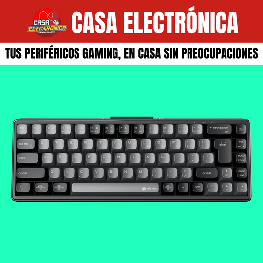 Teclado Mecánico Inalámbrico Meetion MK12 RGB Gasket Sonido Cremoso