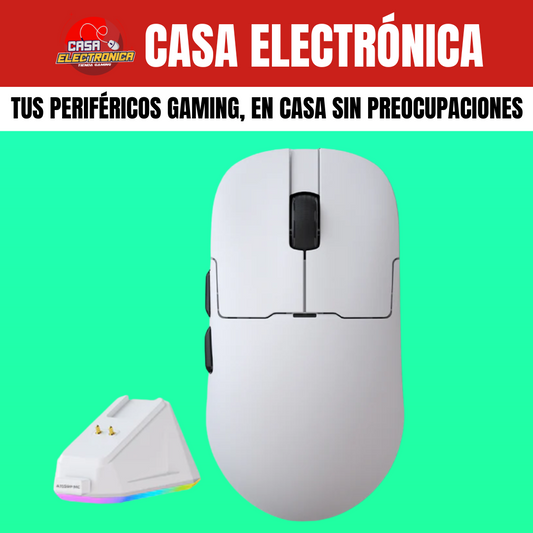 Mouse Inalámbrico Ajazz AJ159P MC Triple Modo Base de Carga