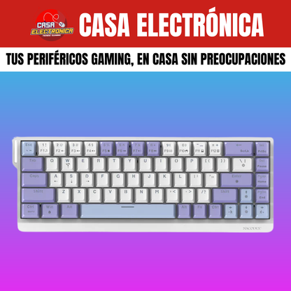 Teclado Mecánico Ajazz NK68 V2 65% Rainbow Reclinable Moderno Gaming