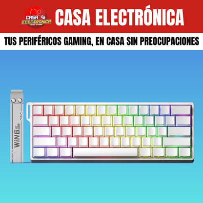 Teclado Magnético Aula Win60 He 8.000 Polling Rate RGB Rappid Trigger