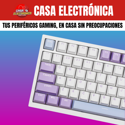 Teclado Mecánico Ajazz AK820 Montaje Gasket 75% Sonido Cremoso