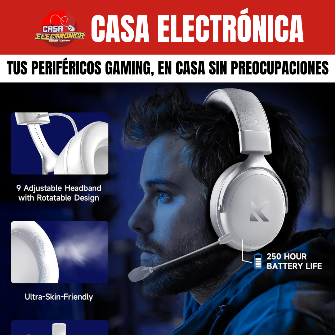 Audífonos Inalámbricos Mchose V9 PRO TOPSPEED Envolvente 7.1 Ligero Gaming