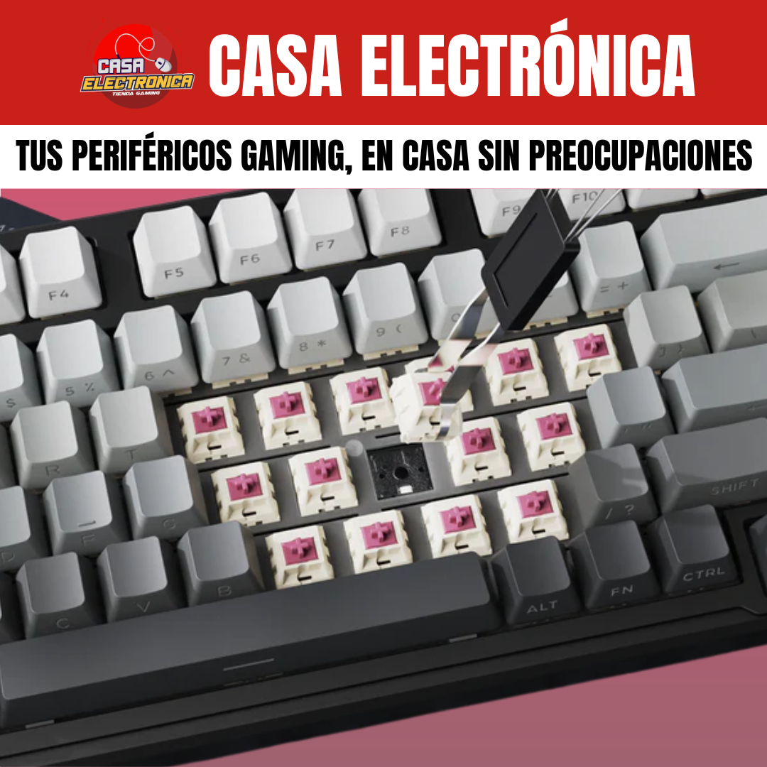 Teclado Cremoso Inalámbrico Attack Shark X98 Trimodo Gasket RGB 100%