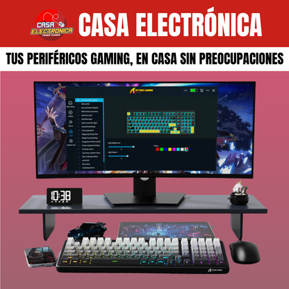 Teclado Cremoso Inalámbrico Attack Shark X98 Trimodo Gasket RGB 100%