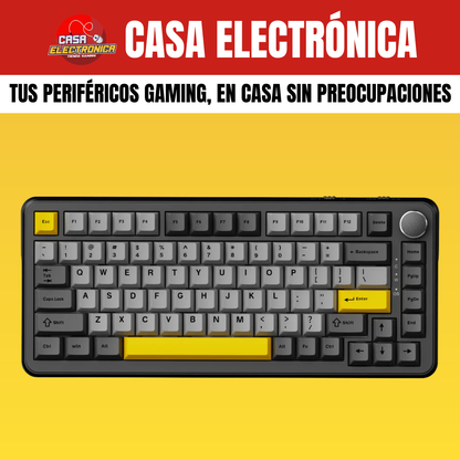 Teclado Inalámbrico Ajazz AK820 MAX Plus RGB Gasket Sonido Cremoso 8.000 mAH