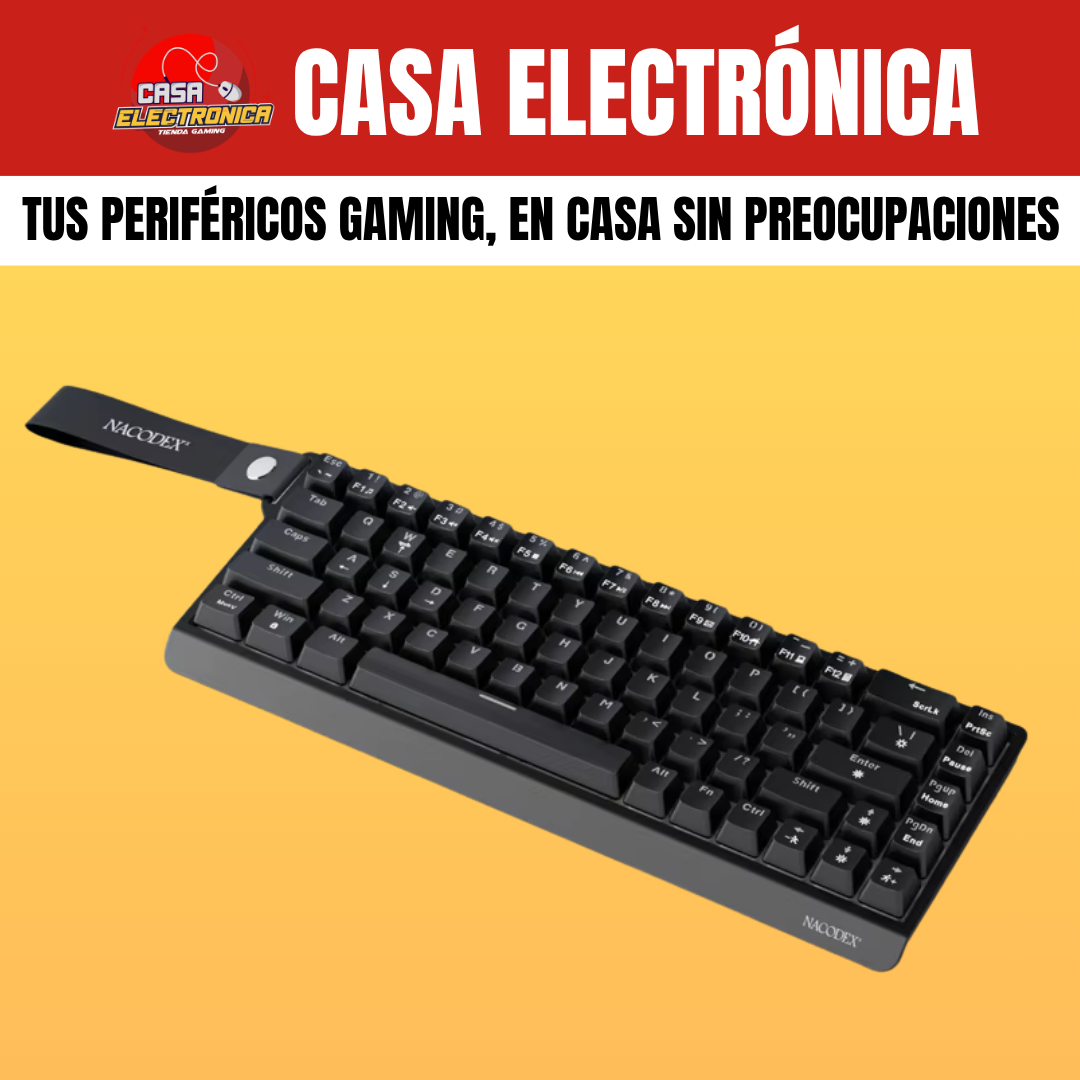 Teclado Mecánico Ajazz NK68 V2 65% Rainbow Reclinable Moderno Gaming