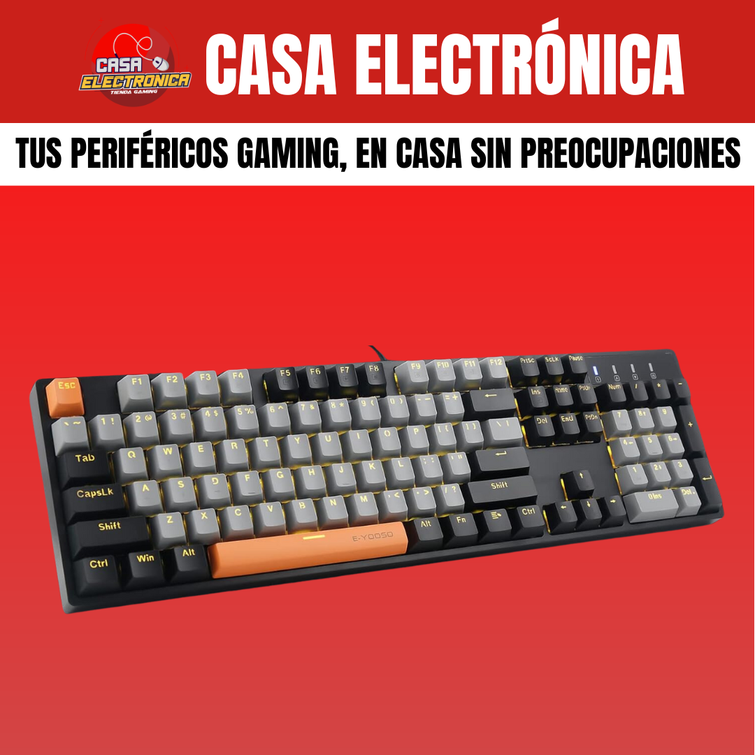 Teclado Mecánico EYooso Z14 Single Light Gamer