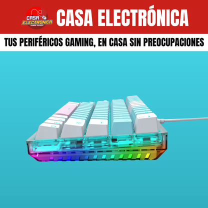 Teclado Mecánico EYooso Z11T 60% Laterales RGB