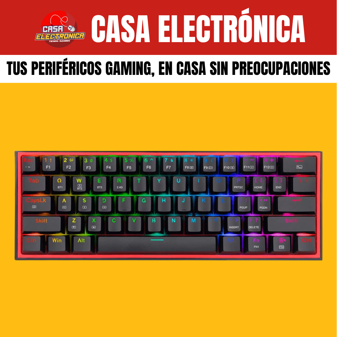 Teclado Mecánico Inalámbrico Redragon Fizz PRO K616