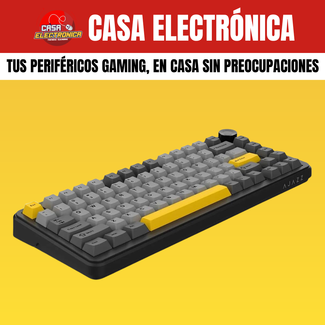 Teclado Inalámbrico Ajazz AK820 MAX Plus RGB Gasket Sonido Cremoso 8.000 mAH