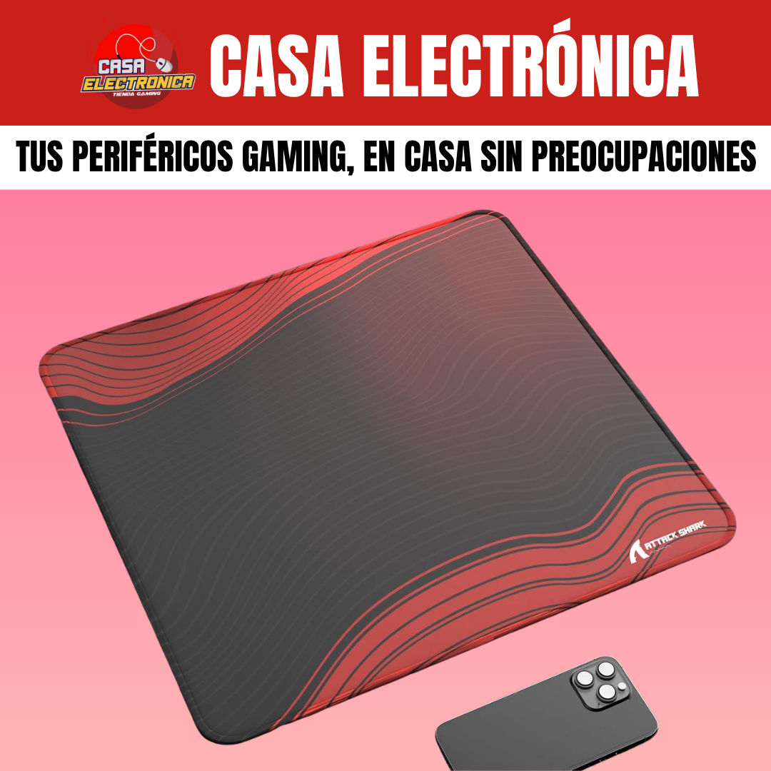 Mousepad Competitivo Attack Shark CM02 Híbrido Grande Impermeable Alta Densidad