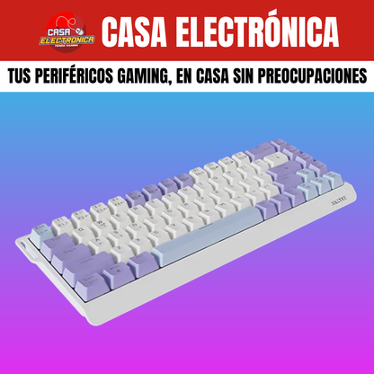 Teclado Mecánico Ajazz NK68 V2 65% Rainbow Reclinable Moderno Gaming