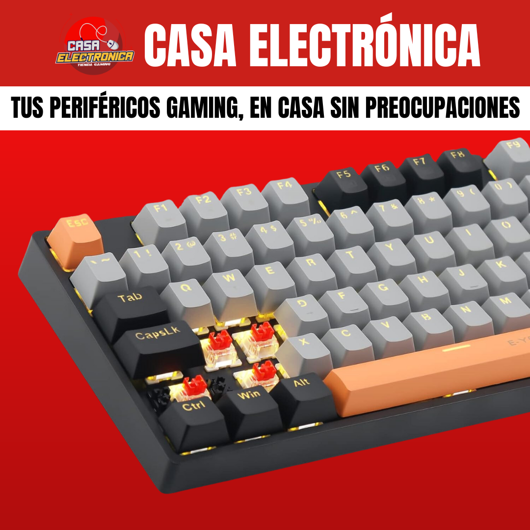 Teclado Mecánico EYooso Z14 Single Light Gamer