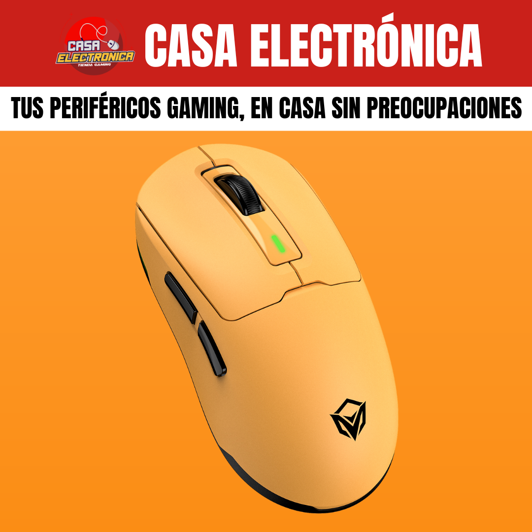 Mouse Inalámbrico Meetion GW24 Trimodo RGB 8K DPI Ligero