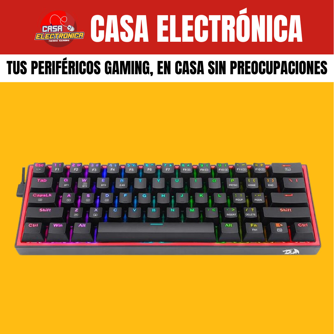 Teclado Mecánico Inalámbrico Redragon Fizz PRO K616