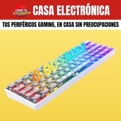 Teclado Magnético Irok ND63 Max Translúcido RGB 8K Polling Rate Competitivo 63%