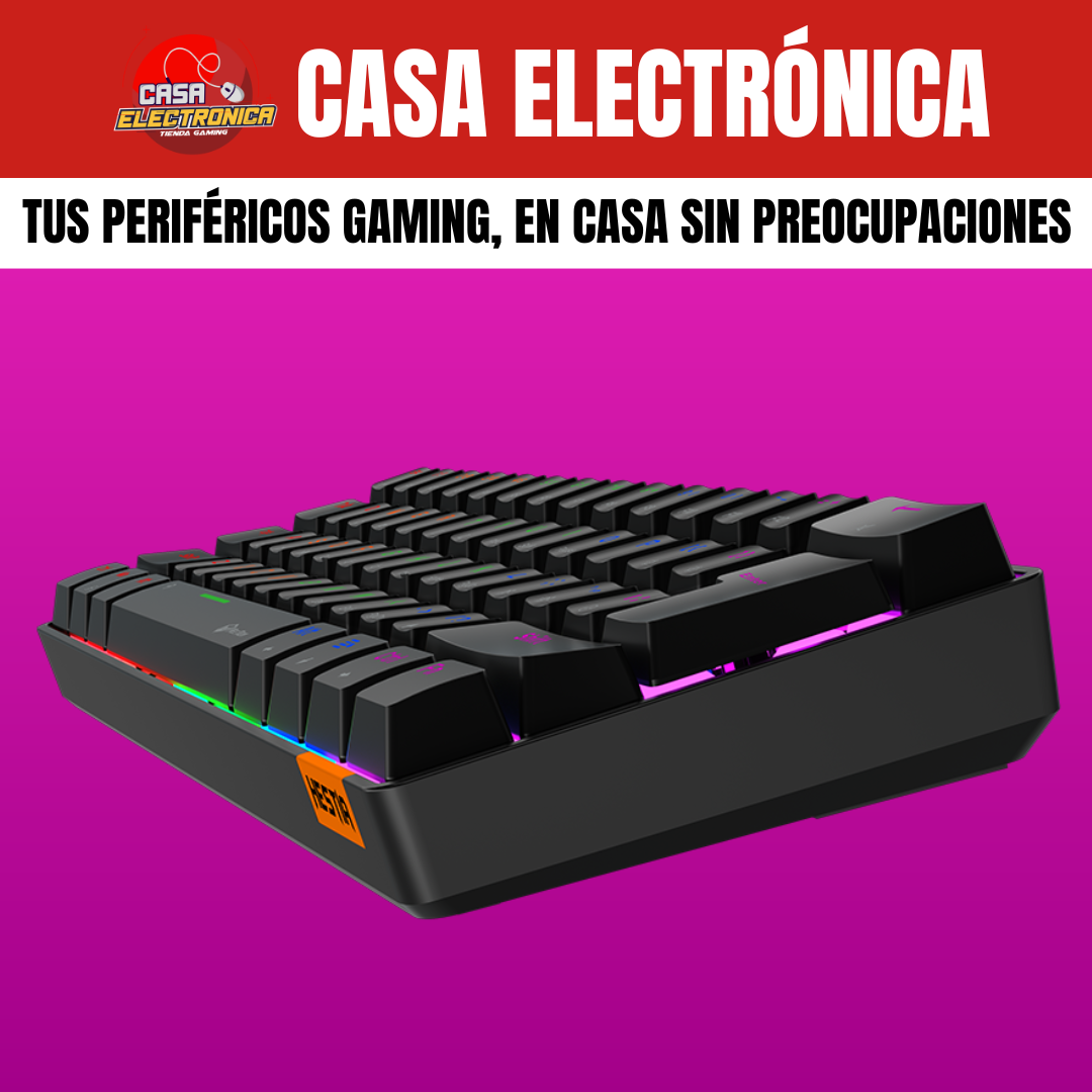 Teclado Mecánico Meetion MK005 Rainbow Led 60%