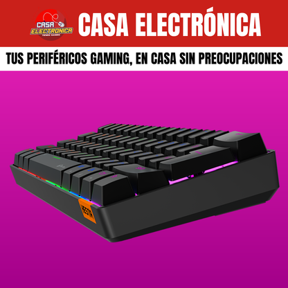 Teclado Mecánico Meetion MK005 Rainbow Led 60%